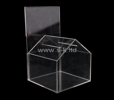 OEM προμηθευτής προσαρμοσμένο plexiglass κλειδώσιμο κουτί φιλανθρωπίας