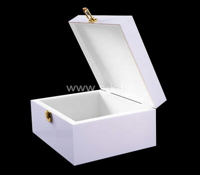 OEM supplier customized acrylic tea bag box with lock