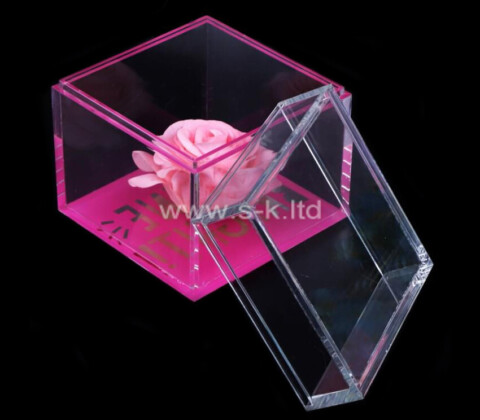 OEM supplier customized acrylic sliding lid storage box