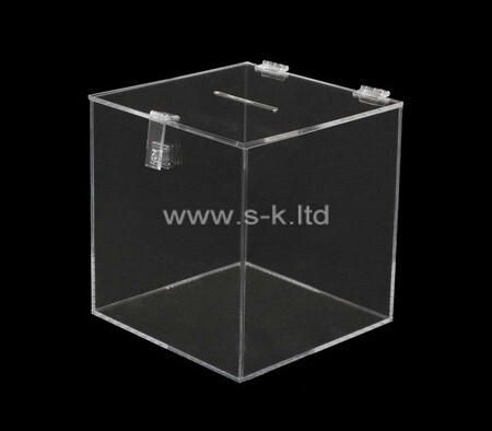 OEM supplier customized lucite lockable election box