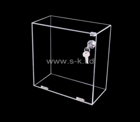 Plexiglass manufacturer custom acrylic lockable box perspex box