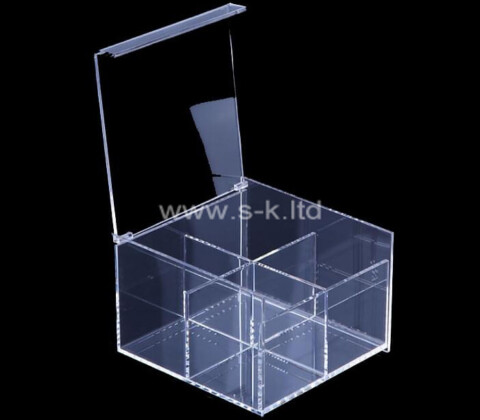 Plexiglass supplier custom acrylic box lucite storage box