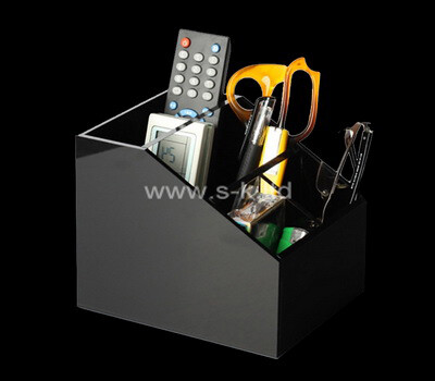 OEM supplier custom acrylic tabletop stationery organizer box