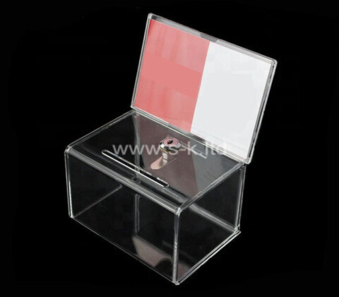 OEM supplier customized acrylic lockable ballot box