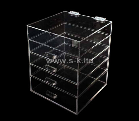 OEM supplier customized acrylic cosmetic drawer organizer box