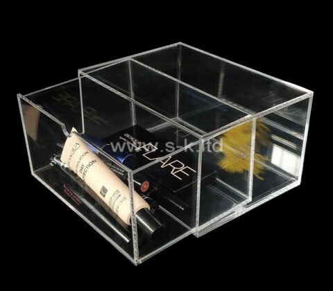 OEM supplier customized plexiglass cosmetic drawer organizer box