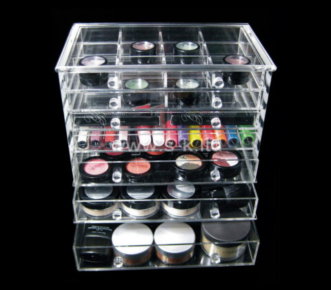 OEM supplier customized plexiglass makeup drawer organizer box
