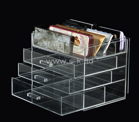 OEM supplier customized plexiglass cosmetic drawer organizer
