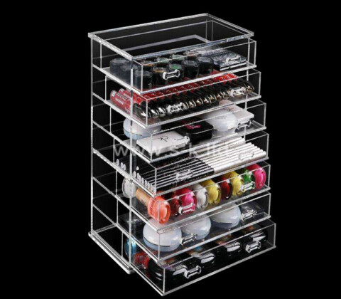 OEM supplier customized acrylic cosmetic drawer organizer