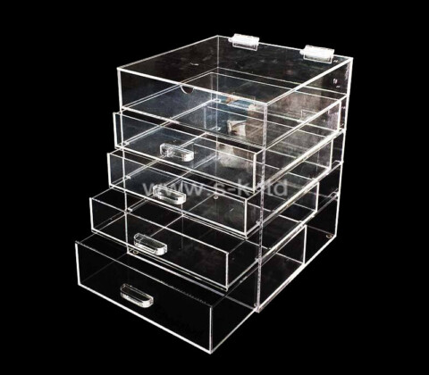 Acrylic manufacturer custom plexiglass make up drawer box