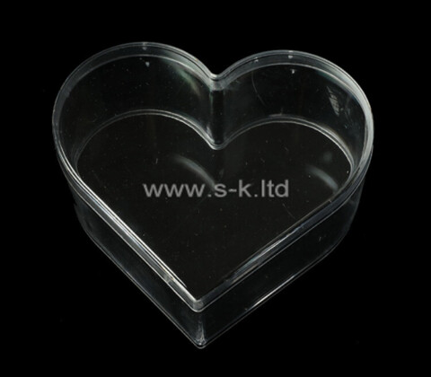 Acryl Hersteller benutzerdefinierte Plexiglas Herzform Make-up-Box