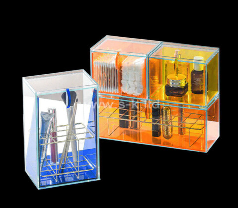 Acrylic supplier custom plexiglass makeup organizer box