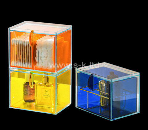 Acrylic supplier custom lucite cosmetic organizer box