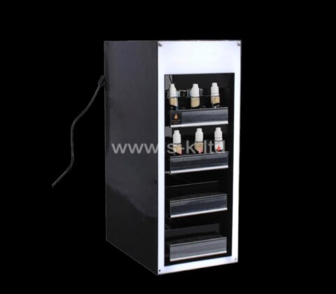 Acrylic boxes supplier custom electronic atomizer display cabinet
