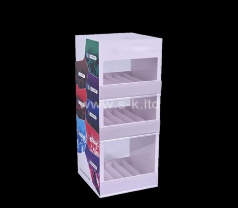 Acrylic boxes supplier custom electronic cigarette display cabinet