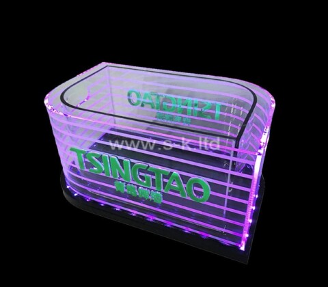 Acrylic boxes supplier custom luminous KTV beer bucket