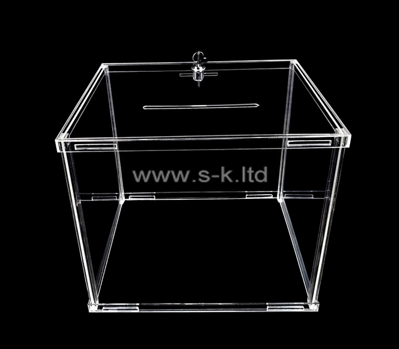 Cajas de acrílico fabricante de cajas de votación de plexiglás personalizadas