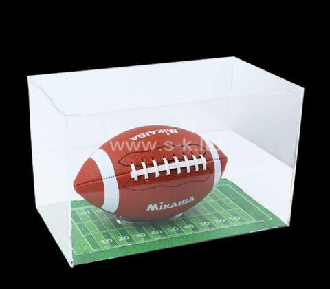 Acrylic boxes supplier custom plexiglass football display case