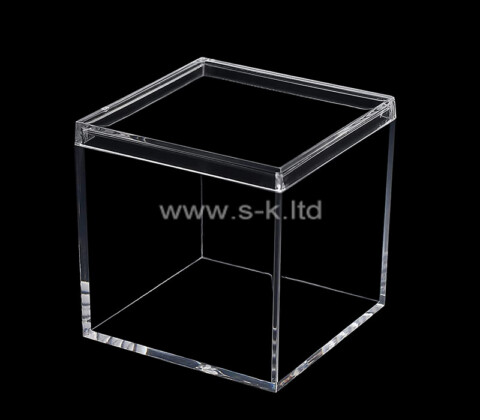 Acrylic box supplier custom plexiglass makeup organizer box