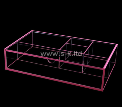 Scatole acriliche fornitore scatola di stoccaggio plexiglass personalizzato