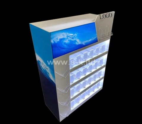 Plexiglass box supplier custom acrylic LED lighted display cabinet