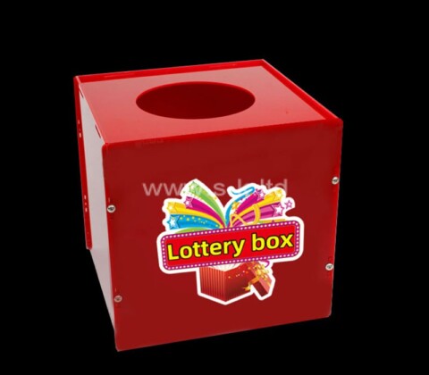 Acrylic boxes manufacturer custom lottery box