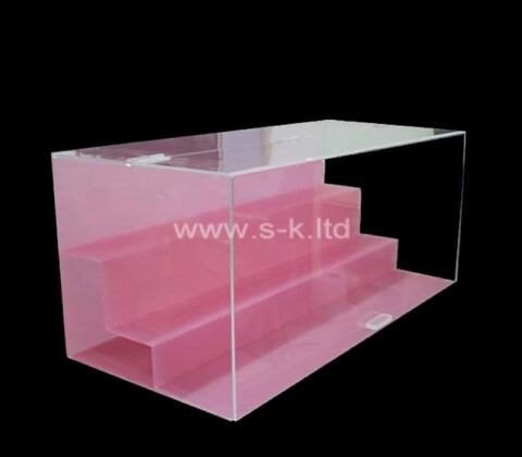Custom acrylic 2 tiers countertop display case