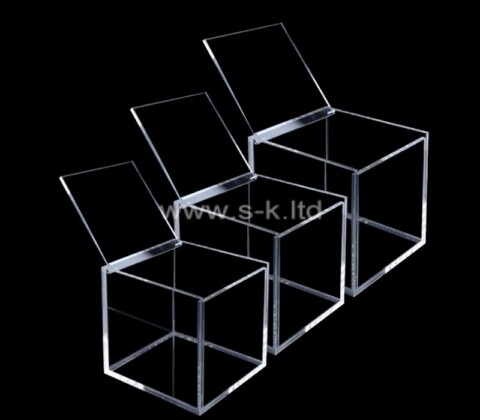 Custom acrylic organizer box with lid