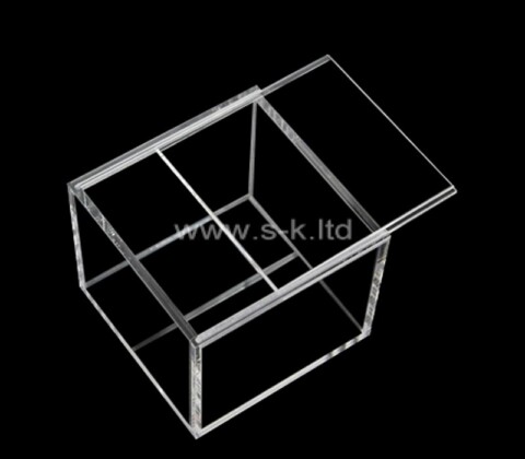 Custom acrylic sliding lid storage box