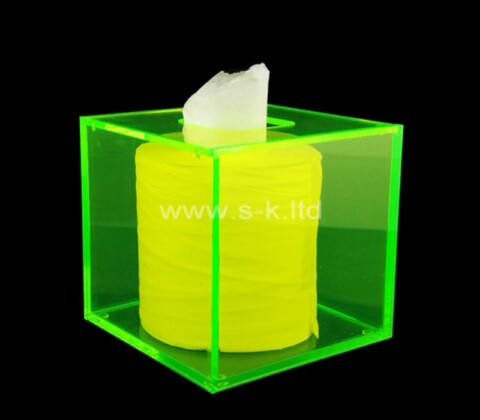 Custom acrylic tissue box cover tissue holder napkin dispenser