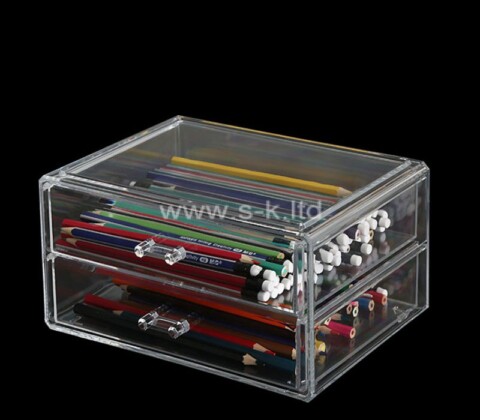 Custom acrylic pencil drawer organizer box