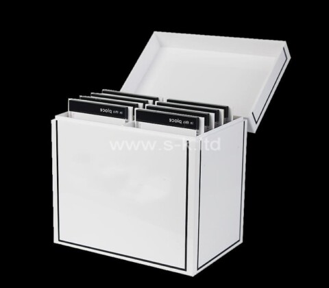 Acrylic boxes supplier custom plexiglass fake lashes organizer box