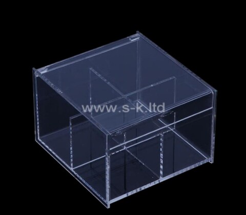 Acrylic boxes supplier custom storage organizer box