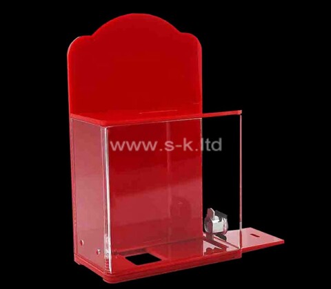 Custom acrylic donation ballot box with lock
