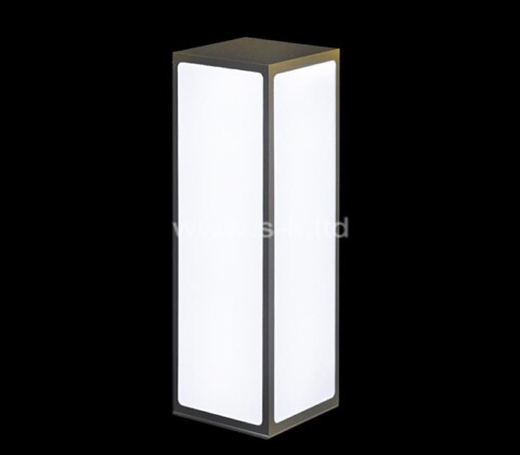 Custom acrylic light box cuboid four sides advertising box
