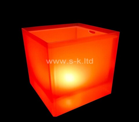 Custom acrylic light-emitting storage box beer wine ice bucket