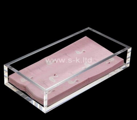 Custom plexiglass napkin tissue paper holder box