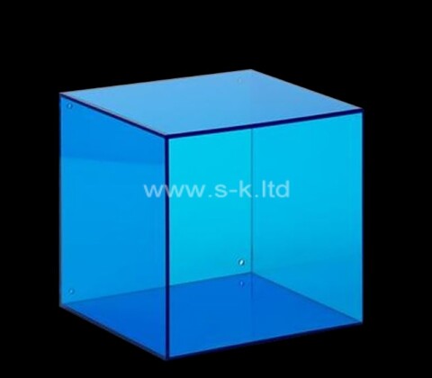 Custom translucent blue acrylic dustproof skincare item box