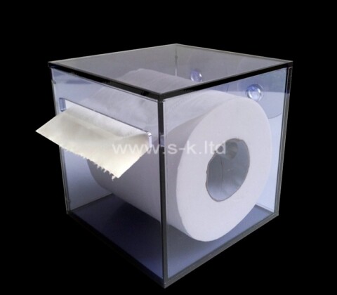 Custom wall mounted plexiglass tissue holder box
