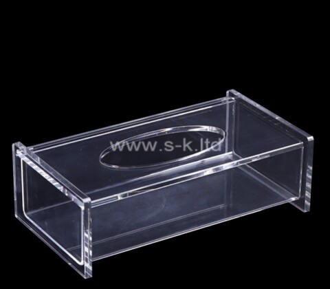 Custom transparent plexiglass facial tissue holder box