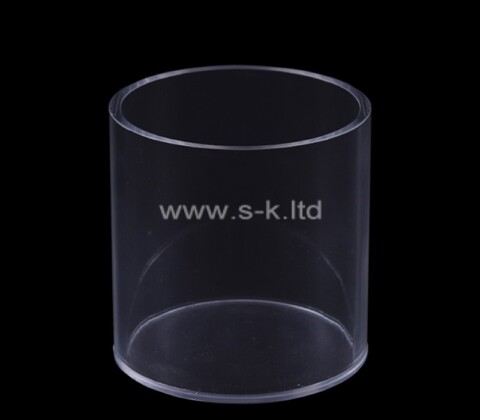 Custom transparent plexiglass round cylinder box