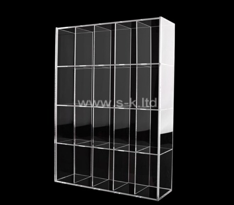 Custom acrylic multi compartments and tiers display cabinet
