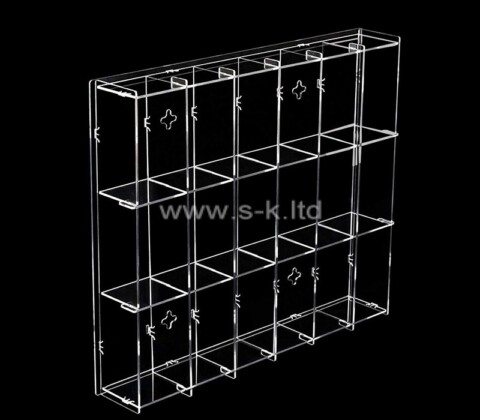 Custom acrylic wall mounted display cabinet for collectibles