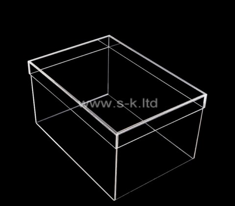 Custom acrylic storage organizer box with lid