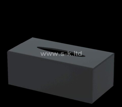 Custom black acrylic facial tissue holder for home restaurant