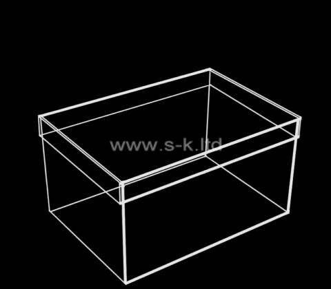 Custom clear plexiglass showcase with lid