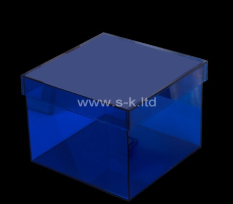 Custom acrylic skincare beauty storage box with lid