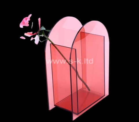 Custom acrylic flower vase for home wedding decor