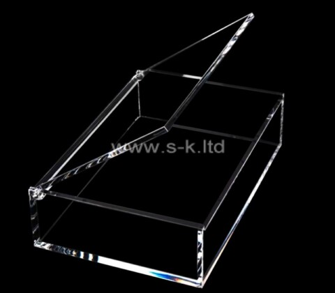 Custom transparent acrylic sliding lid showcase