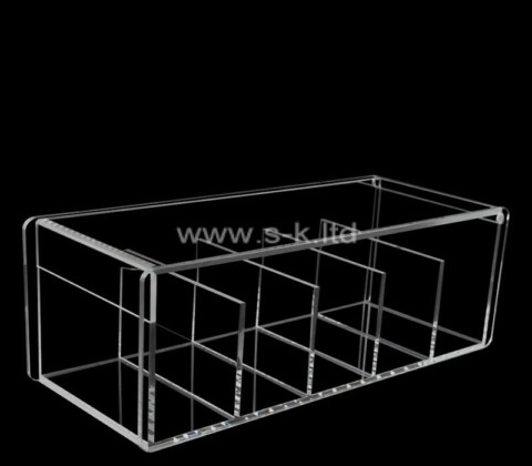 Custom transparent acrylic 5 compartments showcase